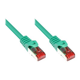 GoodConnections Cable de Red Ethernet Patch Cat.6 S/FTP PiMF 250MHz 2m Verde con Rastnasenschutz - para Conectividad Estable y Duradera
