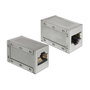 DeLOCK 86165 Adaptador RJ45 hembra a hembra Cat.6A STP Metálico