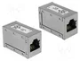 DeLOCK 86165 Adaptador RJ45 hembra a hembra Cat.6A STP Metálico
