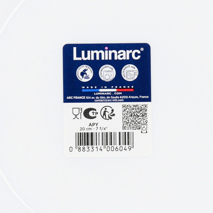 Plato Hondo Opal Apy Luminarc 20 cm