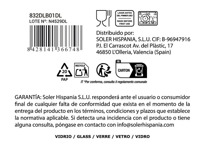 La Mediterranea Vaso Syros 270cc Azul