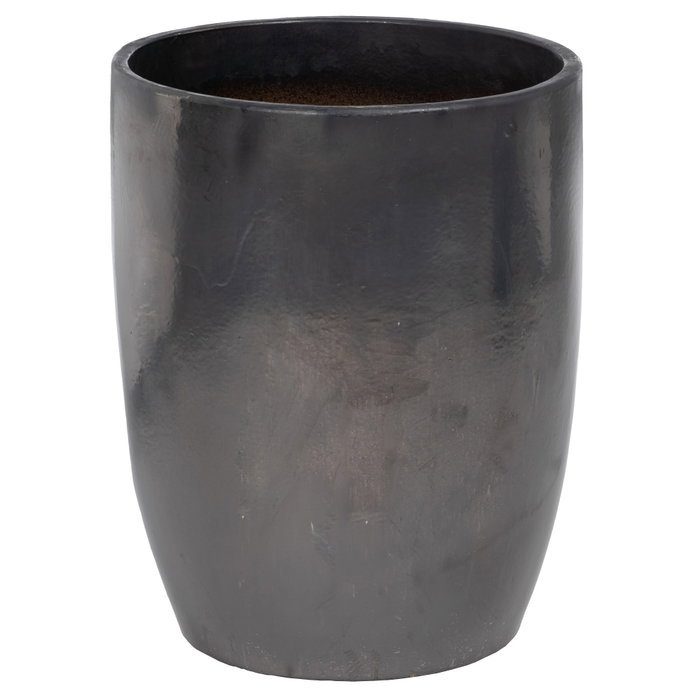 S/5 Jarrones Negro Cerámica Decoración 56 X 56 X 70 cm