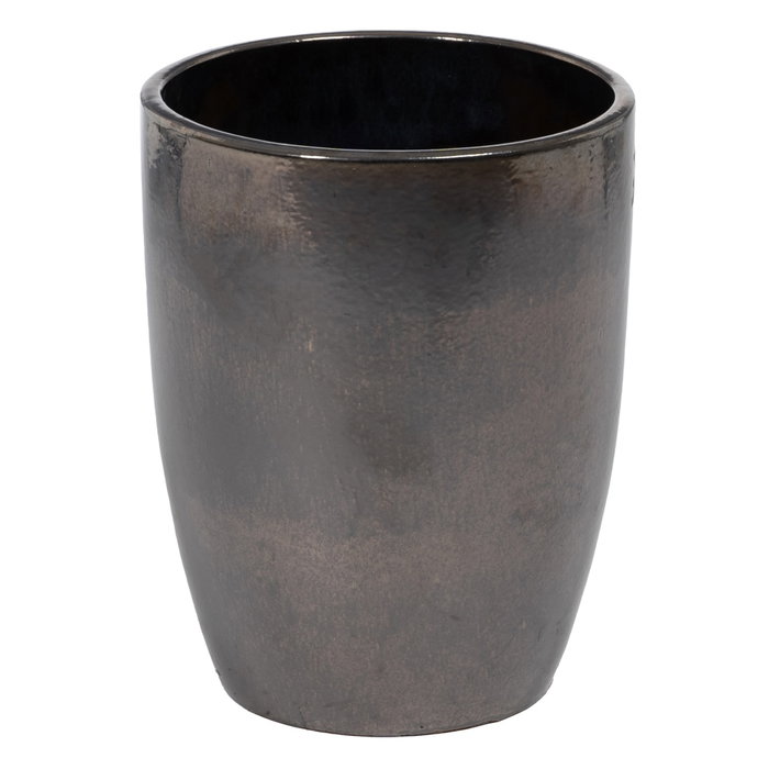 S/5 Jarrones Negro Cerámica Decoración 56 X 56 X 70 cm
