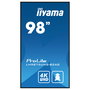 Iiyama LH9875UHS-B2AG - Pantalla Digital LCD 97.5" (247.7 cm) 4K Ultra HD, LED, IPS, Android 11, 3xHDMI, DisplayPort, 24/7, Wi-Fi, 500 Nits, Negro