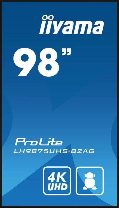 iiyama ProLite LH9875UHS-B2AG 4K Ultra HD 97.5 pulgadas Digital Signage