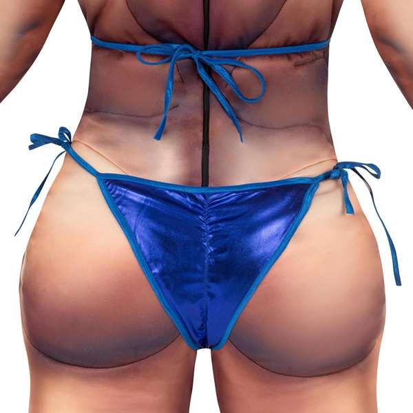 My Other Me Disfraz Culturista Mono Con Relleno, Bikini y Placa de Concursante Talla One Size