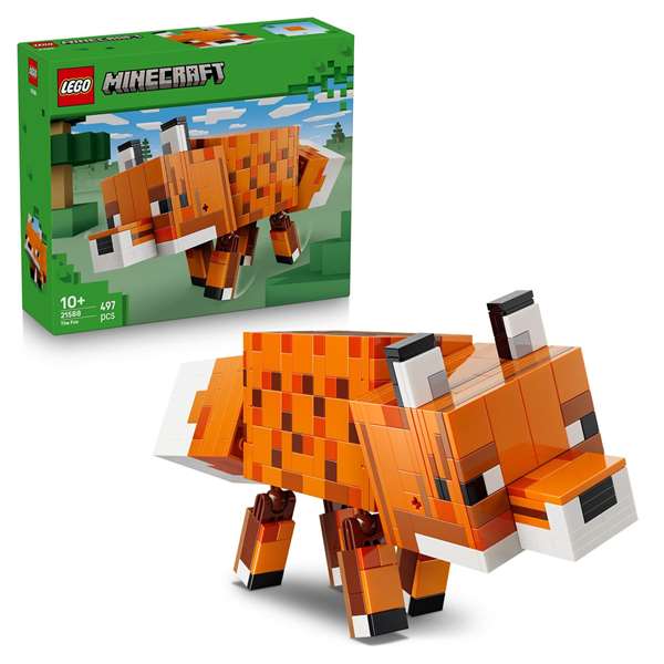 LEGO Minecraft Juego de Construcción El Zorro - Set de construcción para niños de 8 meses en adelante LEGO Minecraft Juego de Construcción El Zorro - Set de construcción para niños de 8 meses en adelante