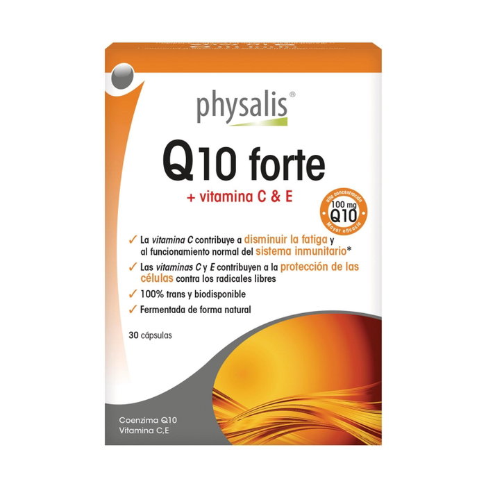 Physalis Q10 Forte 100mg + Vitamina E 30 cápsulas - Complemento alimenticio energético Physalis Q10 Forte 100mg + Vitamina E 30 cápsulas - Complemento alimenticio energético