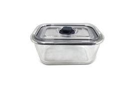 DKD Home Decor Recipiente de Borosilicato y PP 500ml con Cierre Hermético