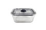 DKD Home Decor Recipiente de Borosilicato y PP 500ml con Cierre Hermético