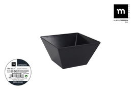 La Mediterranea Bol Melamina Antracita 13 x 7 cm (24 Unidades)