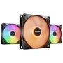 be quiet! LIGHT WINGS LX Ventilador 120mm PWM, Negro, Triple-Pack de 3, 1600 RPM, 87.5 m3/h Flujo de Aire, 25.5 dB, Iluminación LED RGB, Conectores 4-Pin y 3-Pin, Incluye Tornillos