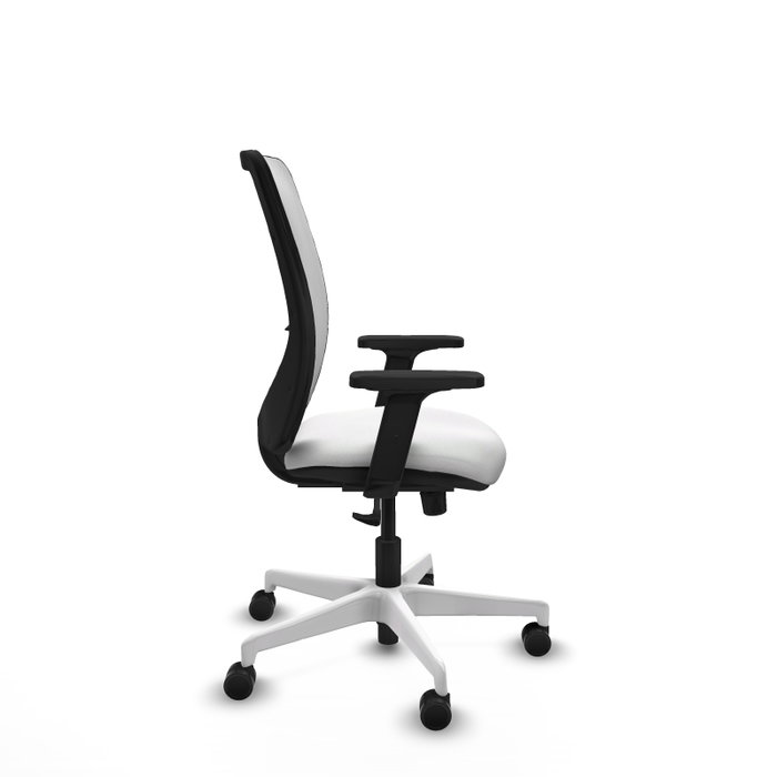 PIQUERAS Y CRESPO Silla de oficina Zulema con mecanismo Sincro en Blanco
