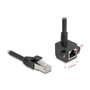 DeLOCK Cable de extensión de red RJ45 Cat.6 F/UTP 90° 1 m Negro