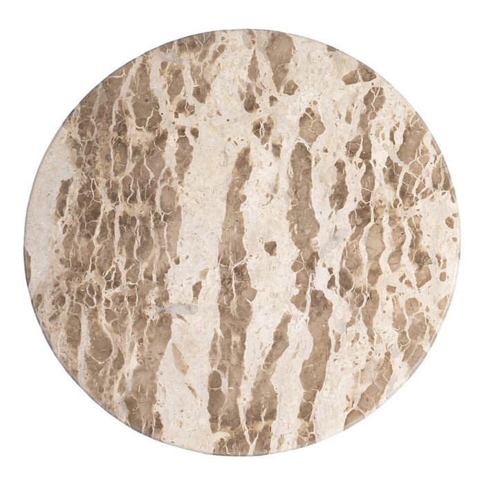 Mesa Comedor Madera-Mármol Salón 120 X 120 X 77 cm