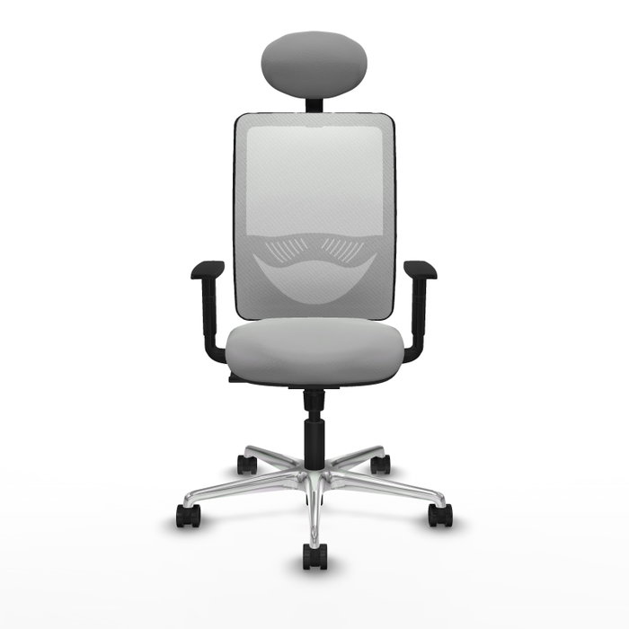 PIQUERAS Y CRESPO Silla de oficina Zulema Gris claro y Blanco PIQUERAS Y CRESPO Silla de oficina Zulema Gris claro y Blanco