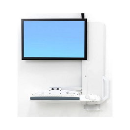 Ergotron 61-081-062 Soporte para Monitor 61 cm (24") Pared Blanco