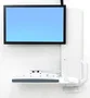 Ergotron 61-081-062 Soporte para Monitor de Pared, 61 cm (24"), Ajuste de Altura Ergonómico, Color Blanco