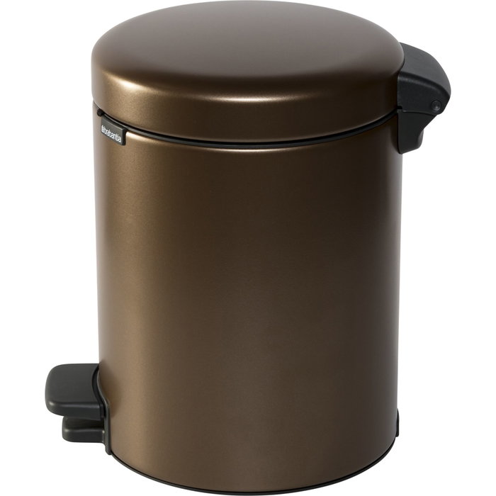 Brabantia Newicon Cubo de basura con pedal 5 L Warm Bronze Brabantia Newicon Cubo de basura con pedal 5 L Warm Bronze