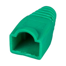 EFB Elektronik Protectores de pestaña RJ45 verde, pack de 100 unidades.