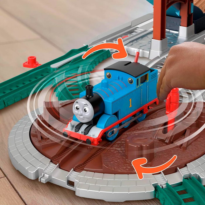 FISHER-PRICE Thomas y sus amigos Set Reparto de Barriles Motorizado Jgy30 - Tren, Vías, 4 Barriles, Plataforma Giratoria, para +3 años FISHER-PRICE Thomas y sus amigos Set Reparto de Barriles Motorizado Jgy30 - Tren, Vías, 4 Barriles, Plataforma Giratoria, para +3 años