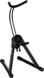 QUIKLOK Soporte Saxo Alto/Tenor Ajustable A36 para Suelo, Plegable, Negro