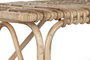 DKD Home Decor Descalzadora Mimbre Natural 130x46x47