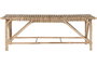 DKD Home Decor Descalzadora Mimbre Natural 130x46x47
