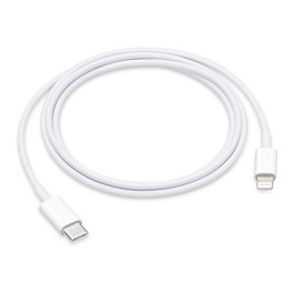 Apple Cable USB-C a Lightning 1m MX0K2ZM/A - Blanco - Conector Macho - Para Carga y Sincronizacion