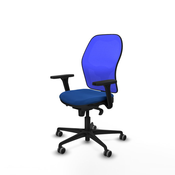 PIQUERAS Y CRESPO Silla de oficina Jorquera, Similpiel Azul