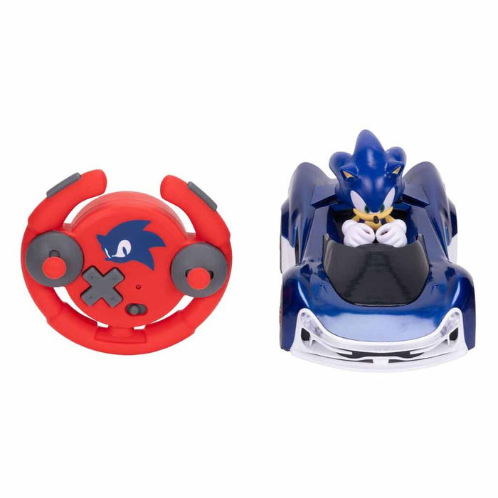 JAKKS PACIFIC Vehículo Radio Control Drifting Sonic the Hedgehog Ruedas Iluminadas Modos de Derrape +4 años