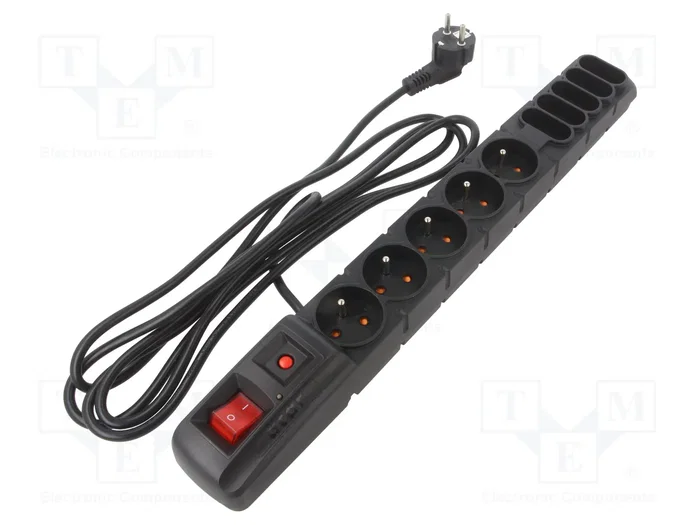 Acar S10 Protector de sobretensión con 10 tomas, 3m