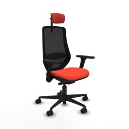 PIQUERAS Y CRESPO Silla de oficina Mardos Naranja oscuro y Negro