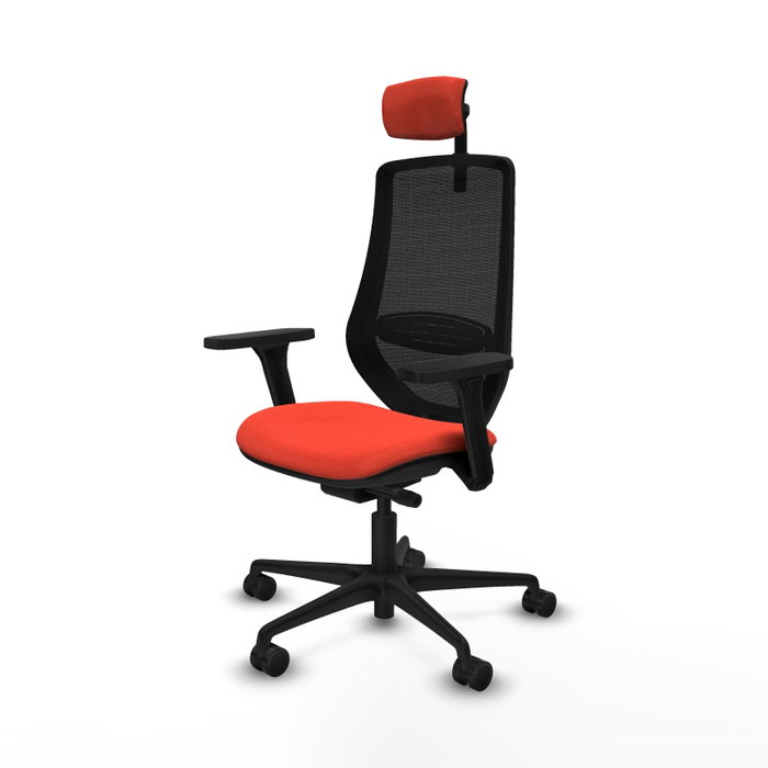 PIQUERAS Y CRESPO Silla de oficina Mardos Naranja oscuro y Negro PIQUERAS Y CRESPO Silla de oficina Mardos Naranja oscuro y Negro