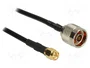 DeLOCK Cable Coaxial CFD200 de 15 m con conectores N y SMA, Negro