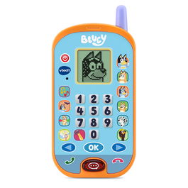 VTech Teléfono de Actividades Bluey, Juguete Educativo con Sonidos y Luces para Niños de 3 a 6 Años, Incluye Pilas, Idioma Español (Bluey Activity Phone)