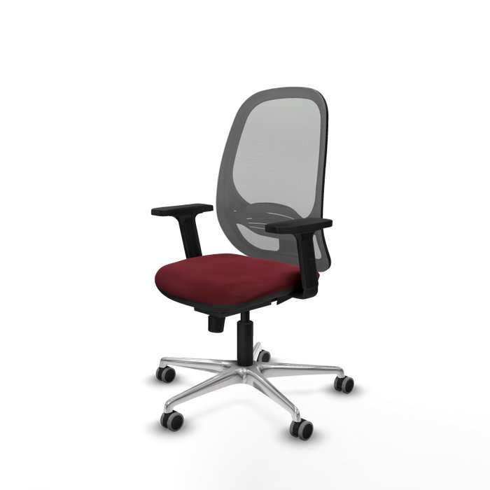 PIQUERAS Y CRESPO Silla de oficina Cilanco con mecanismo Sincro, Granate y Gris PIQUERAS Y CRESPO Silla de oficina Cilanco con mecanismo Sincro, Granate y Gris