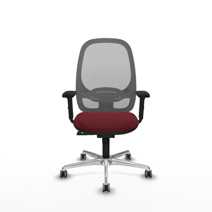 PIQUERAS Y CRESPO Silla de oficina Cilanco con mecanismo Sincro, Granate y Gris PIQUERAS Y CRESPO Silla de oficina Cilanco con mecanismo Sincro, Granate y Gris