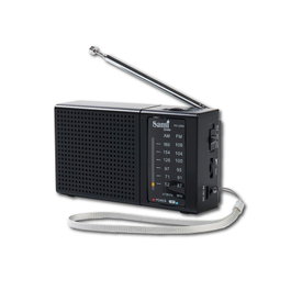 SAMI Radio Sami 2 bandas mediana negra batería+pilas AA