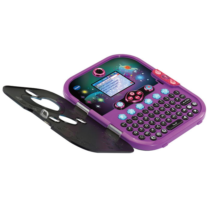 V-TECH Kidisecrets Diario Secreto Digital Interactivo en Español, Negro, 80-541977, con Teclado, Pantalla Color, Cámara, Lector MP3 y Juegos para Niños +5 Años