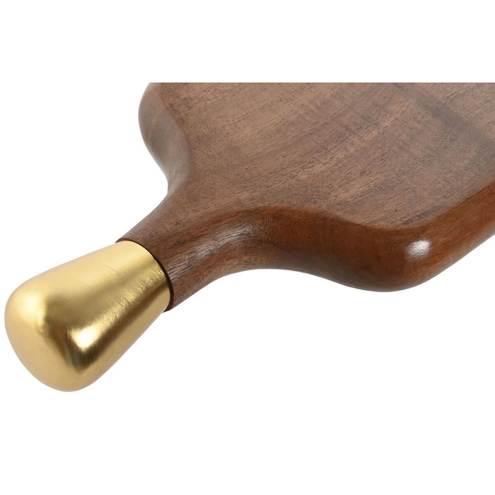 DKD Home Decor Tabla de Cortar Acacia e Inox 43x15x3 Natural