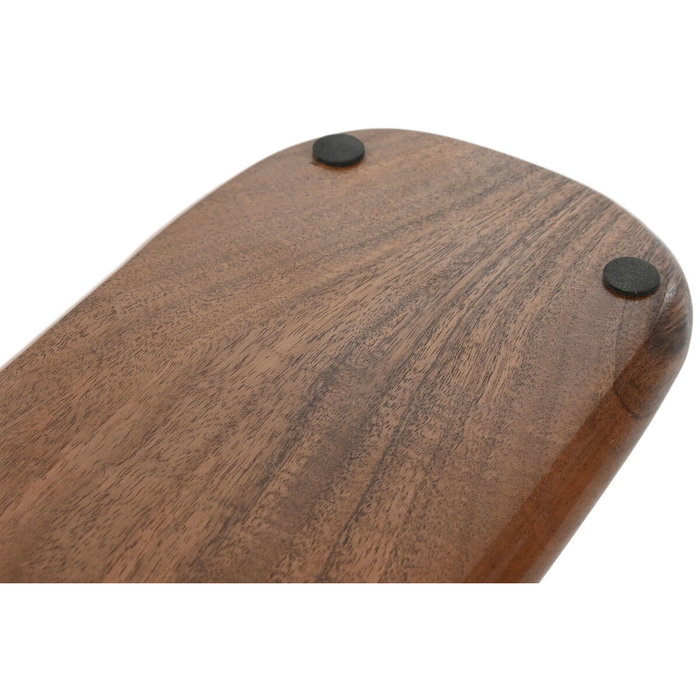 DKD Home Decor Tabla de Cortar Acacia e Inox 43x15x3 Natural