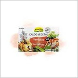 GRANOVITA Caldo Vegetal Bio 8Uds. Caldo vegano, sin gluten, lactosa ni soja, ideal para enriquecer platos.