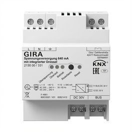 GIRA 213000 Fuente de alimentación 640 mA Drossel KNX REG