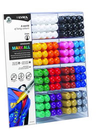 Marcador Permanente Lyra Graduate Mark All Conico 2,0 Mm. Surtido Expositor De 192