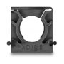 DeLOCK Soporte para funda de cable con clip de bloqueo 18,5 mm, 8 piezas, negro