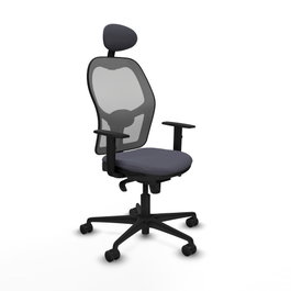 PIQUERAS Y CRESPO Silla de oficina Jorquera Gris con mecanismo Sincro