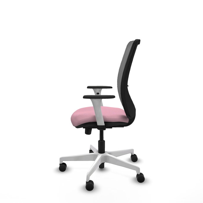PIQUERAS Y CRESPO Silla de oficina Zulema Rosa y Gris
