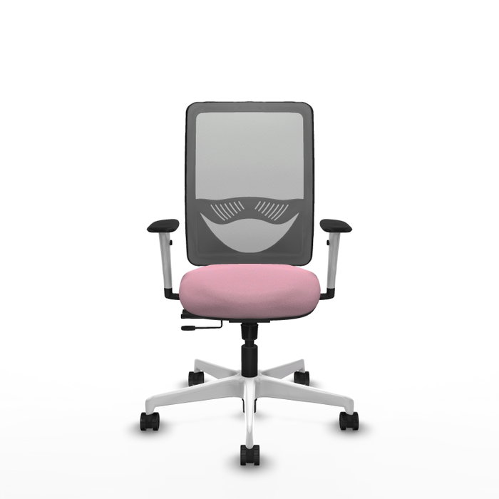 PIQUERAS Y CRESPO Silla de oficina Zulema Rosa y Gris