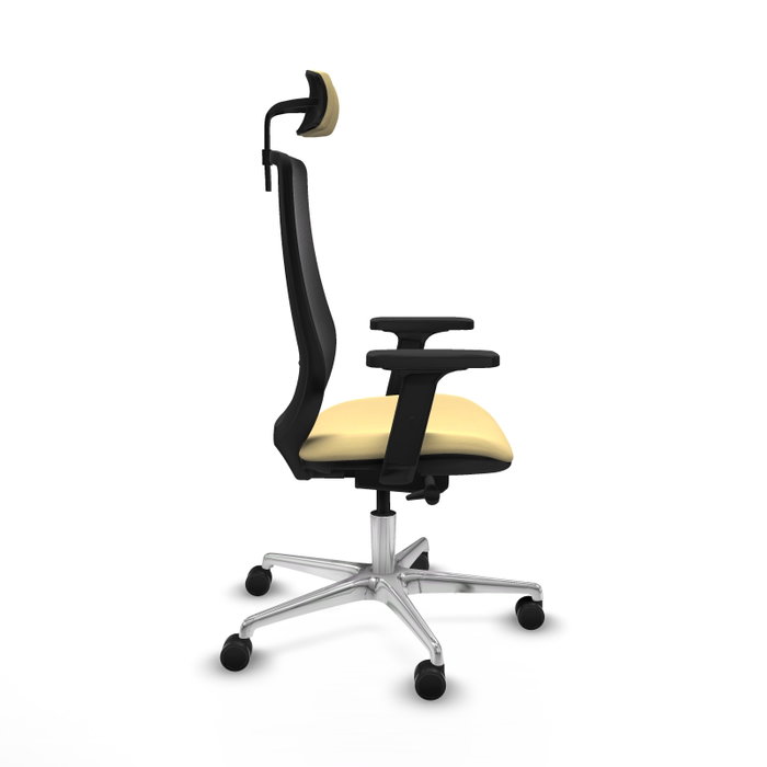 PIQUERAS Y CRESPO Silla de oficina Mardos con mecanismo Sincro/Traslack, Crema y Negro PIQUERAS Y CRESPO Silla de oficina Mardos con mecanismo Sincro/Traslack, Crema y Negro